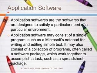 Basic of Computer software | PPTX