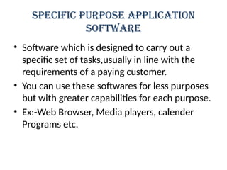 computer software and its type use of computer software | PPTX