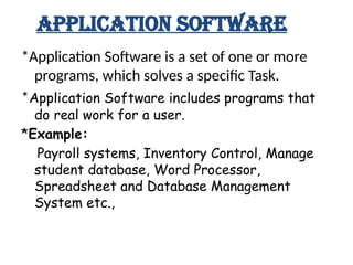 computer software and its type use of computer software | PPT