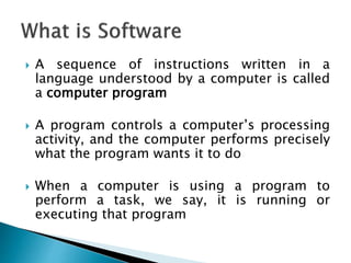 Computer Software's by Luqman | PPT