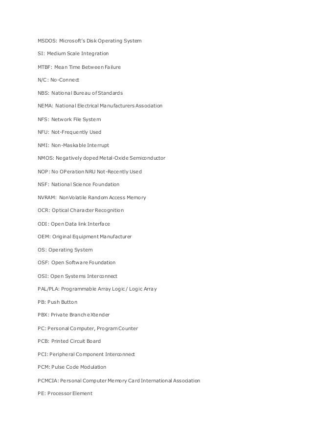 computers related most important full form dos full form