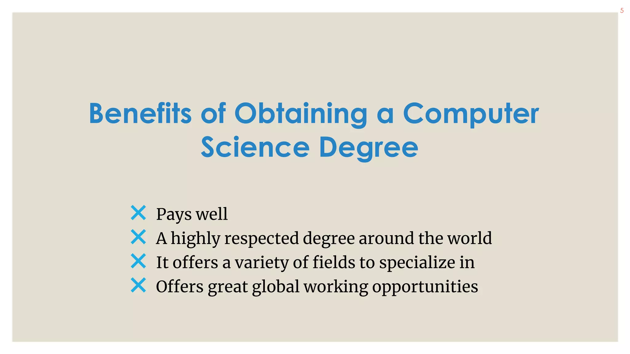 Computers Science Degree Pros And Cons | PPT