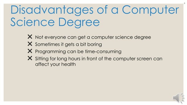 Computers Science Degree Pros And Cons | PPT