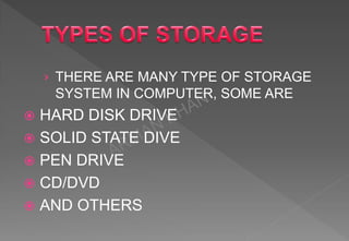  A computer hard disk drive (HDD)
is a non-volatile data storage
device. Non-volatile refers to
storage devices that main...