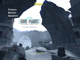 Output Printers Monitor Speakers 