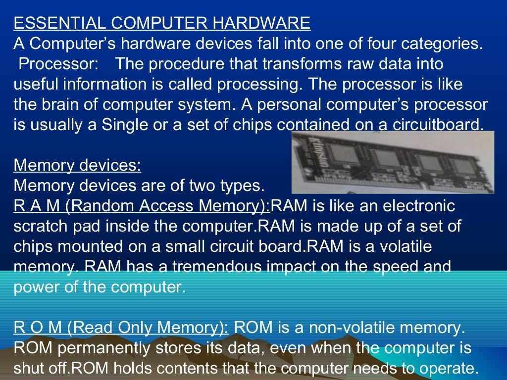 basics of computer system ppt