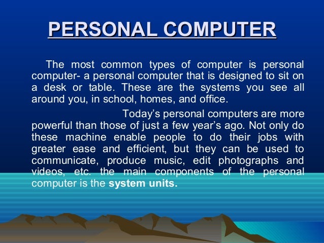 PPT Basic Computer Fundamentals PowerPoint presentation
