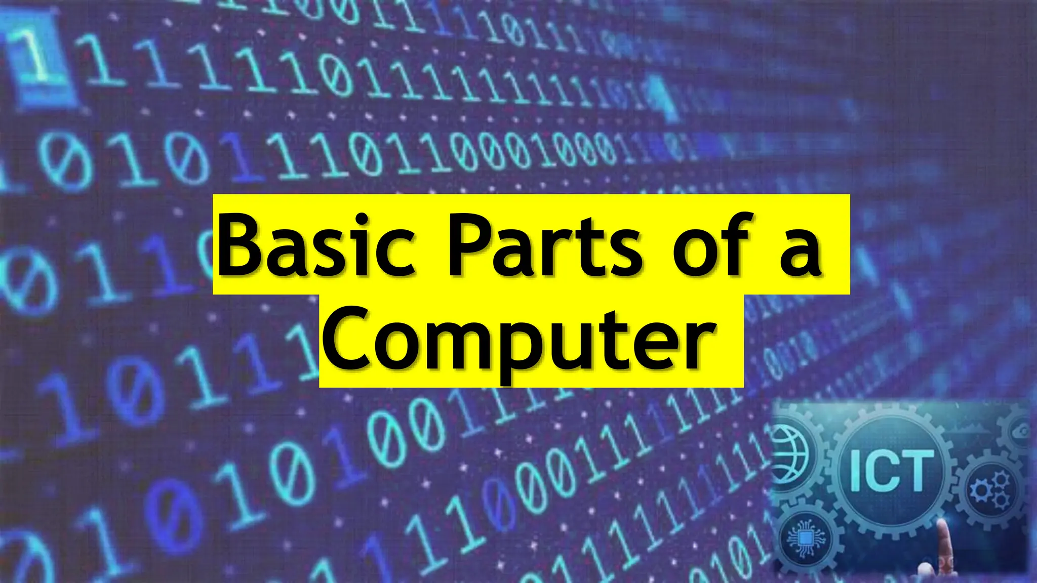 Basic Parts of a
Computer
 