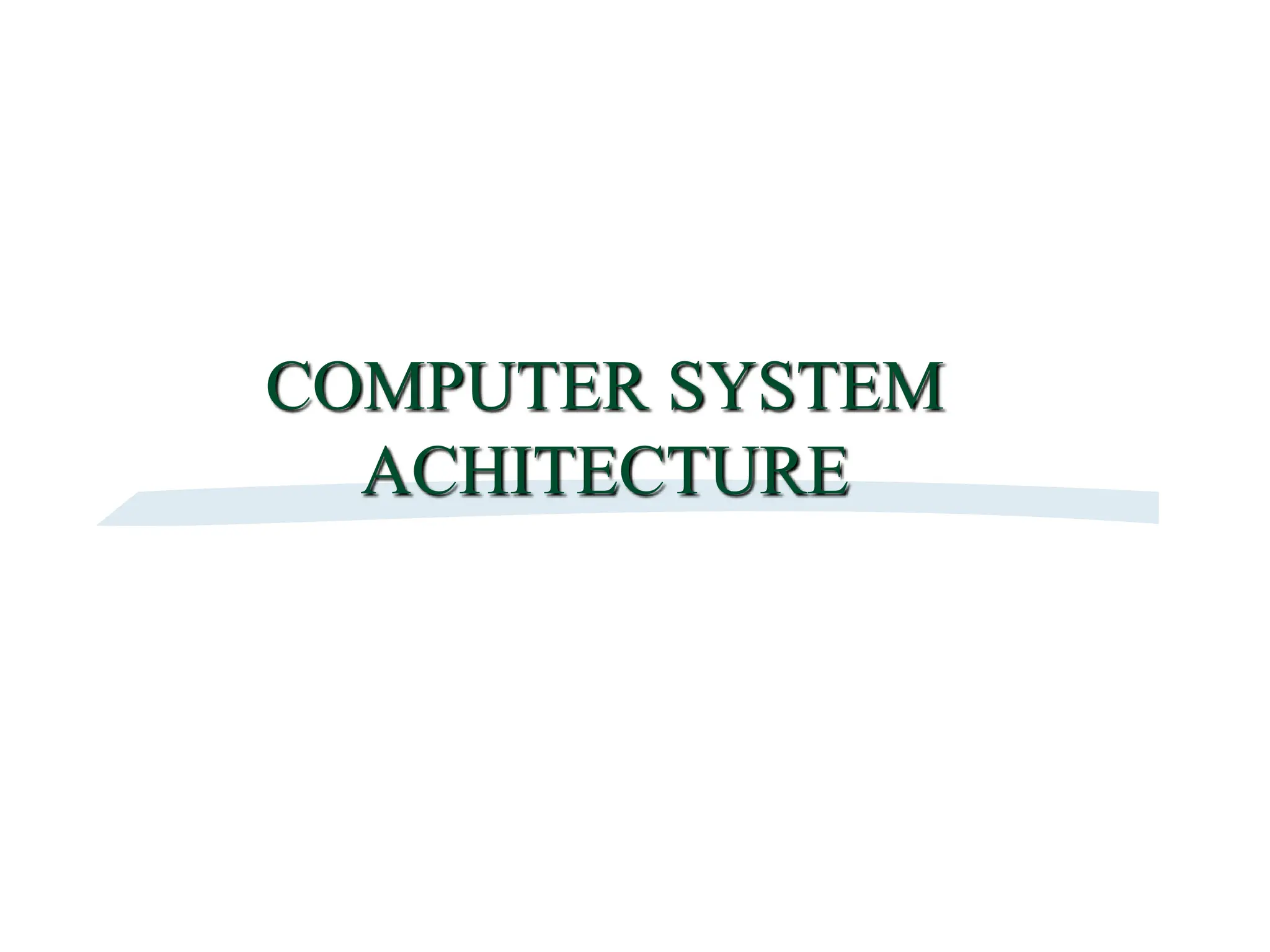 computer system architecture for control system.ppt