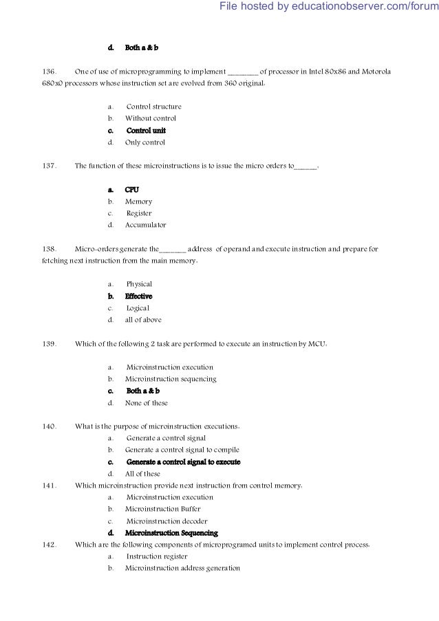 computer architecture question bank