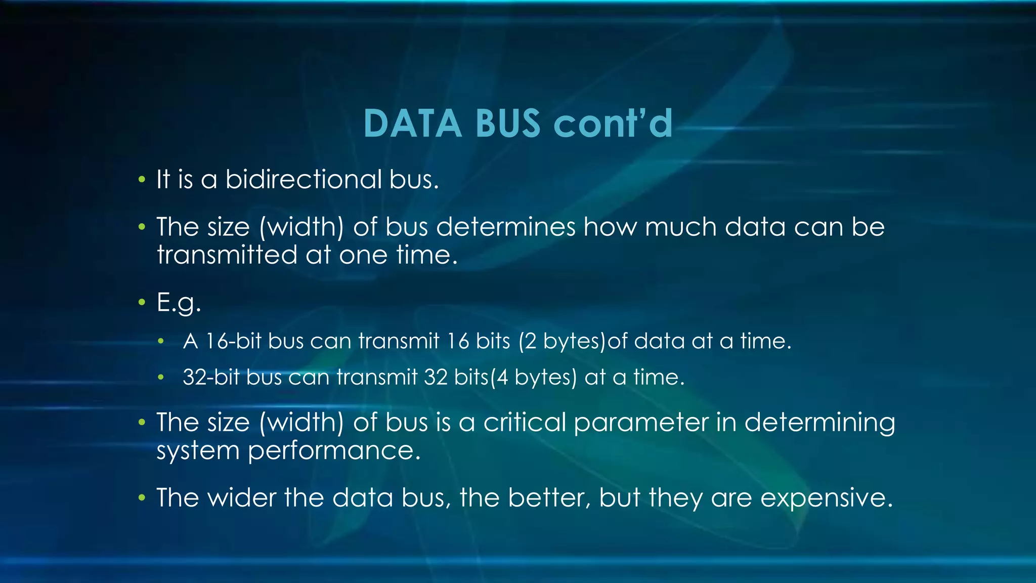 Computer system bus | PPTX | Operating Systems | Computer Software and ...
