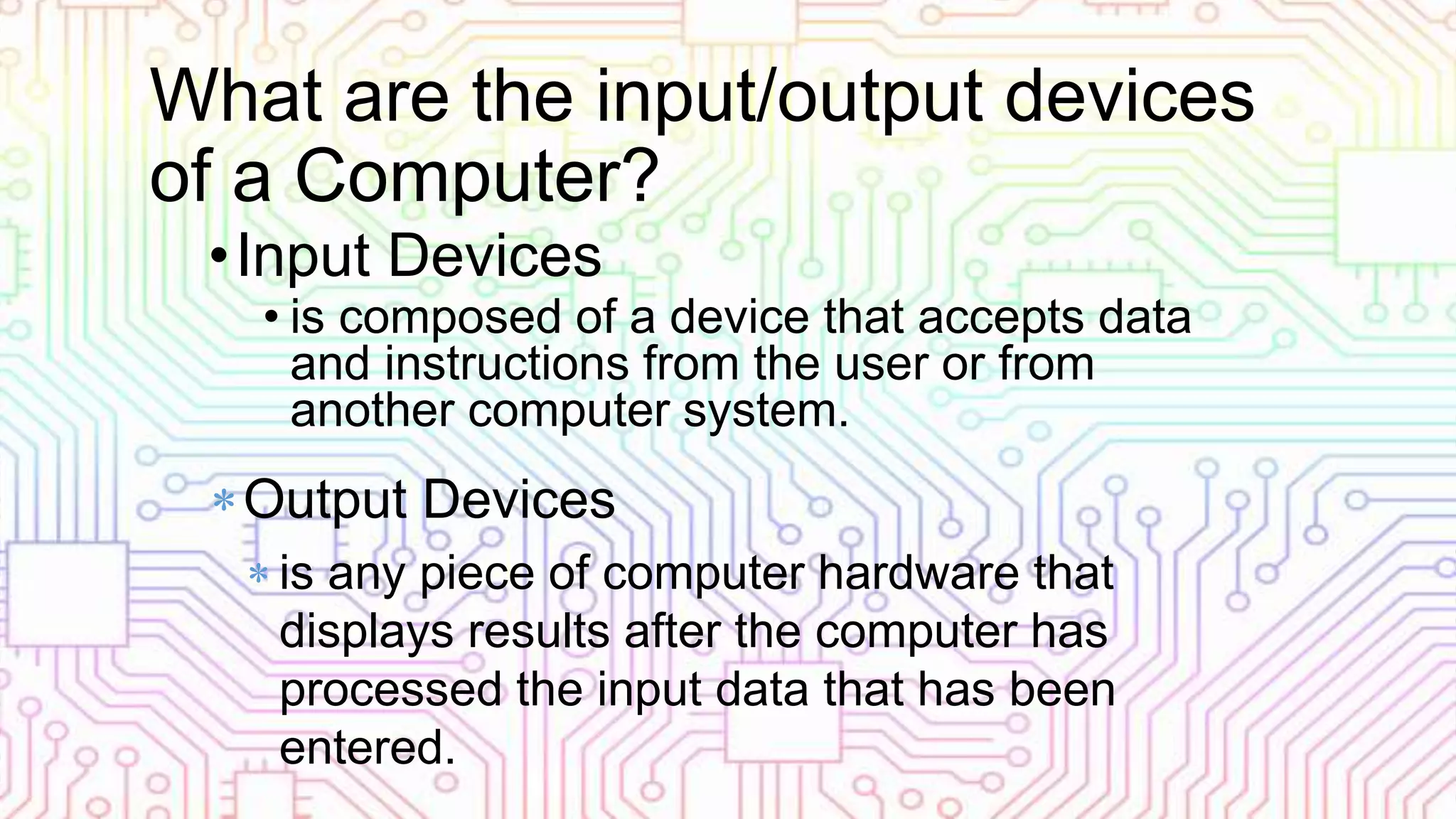 Computer system, devices and peripherals | PPTX