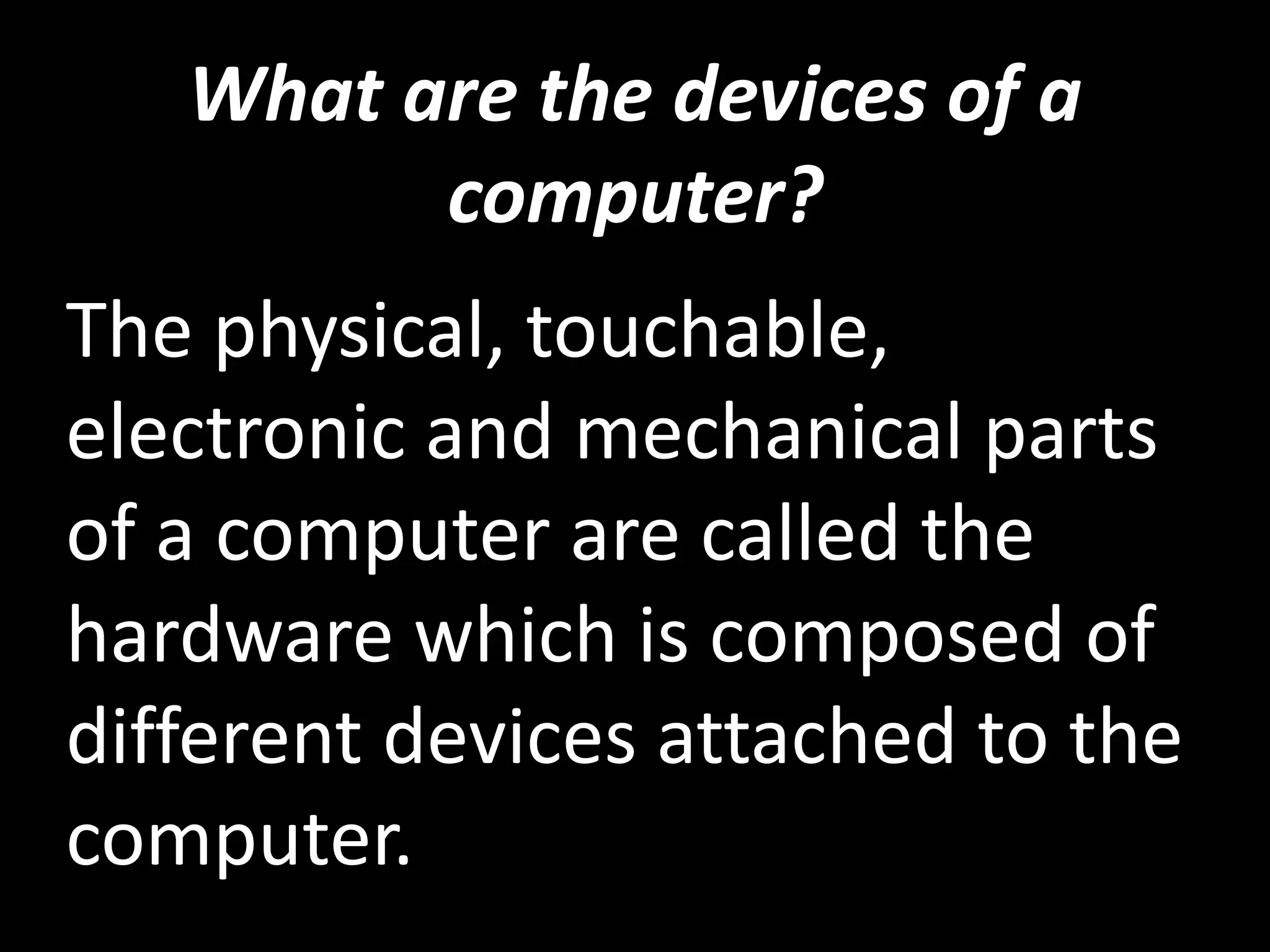 Computer system, devices and peripherals | PPTX