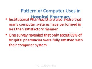 Pharmassist Computer System Computer System in Hospital Pharmacy.ppt