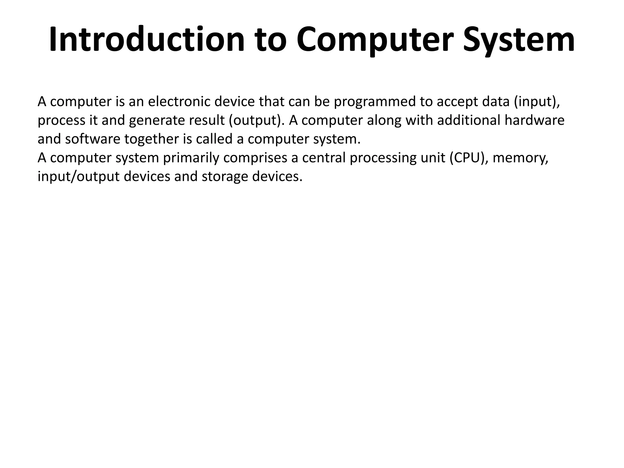 Computer system organization unit   i chapter 1