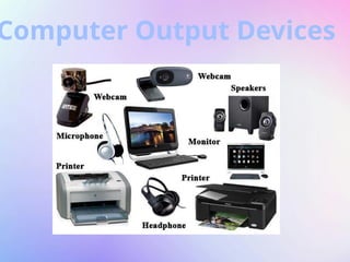 Computer Output Devices
 
