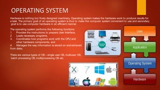 Computer System Overview Lesson 1 Class 11th | PPTX