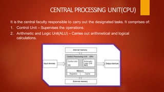Computer System Overview Lesson 1 Class 11th | PPTX