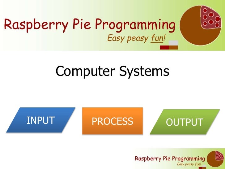Computer Systems - Input, Process, Output