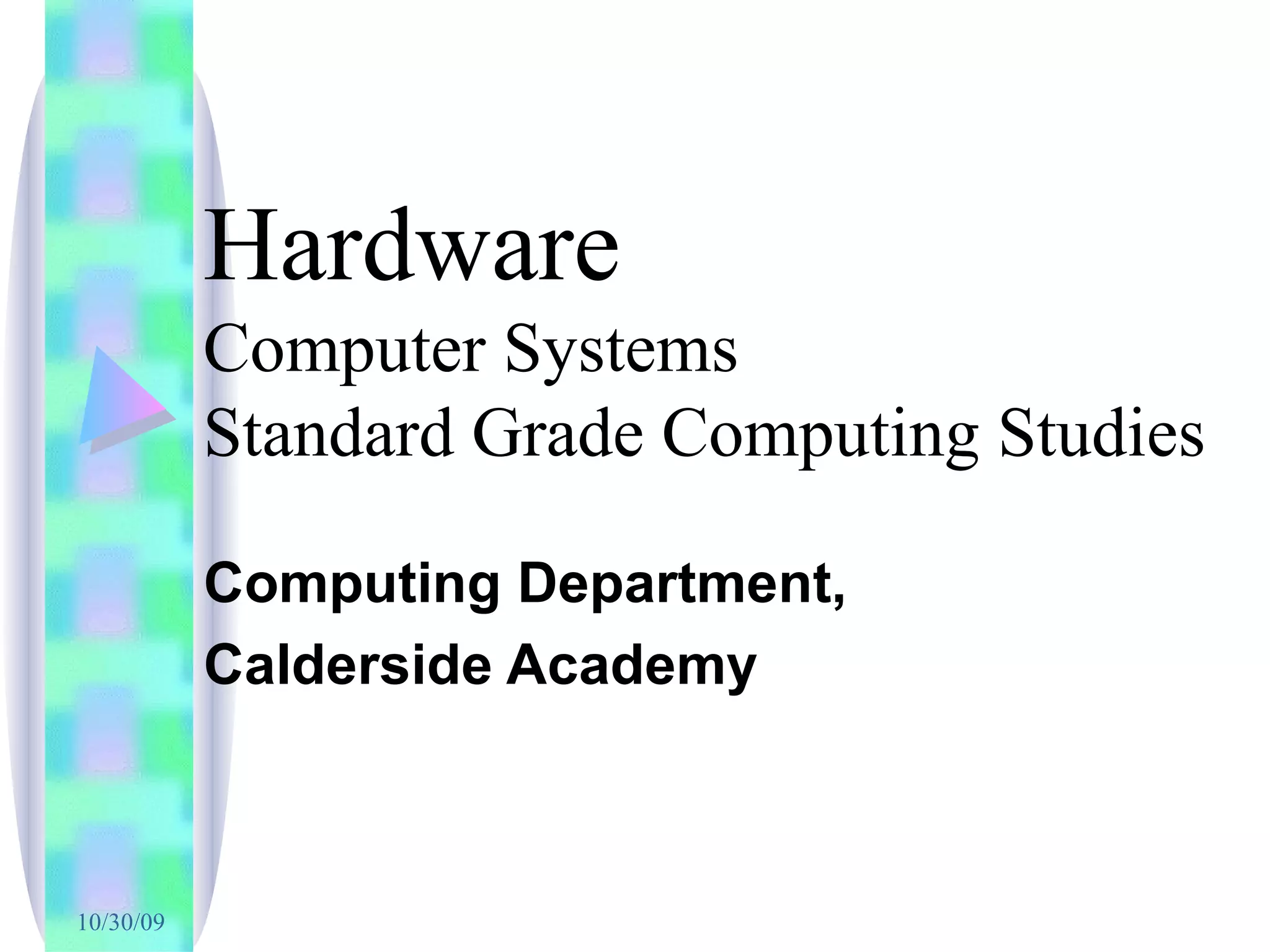 Computer Systems Hardware | PPT