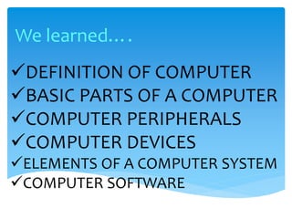 Computer systems and software - Written by Mark John Lado | PPTX