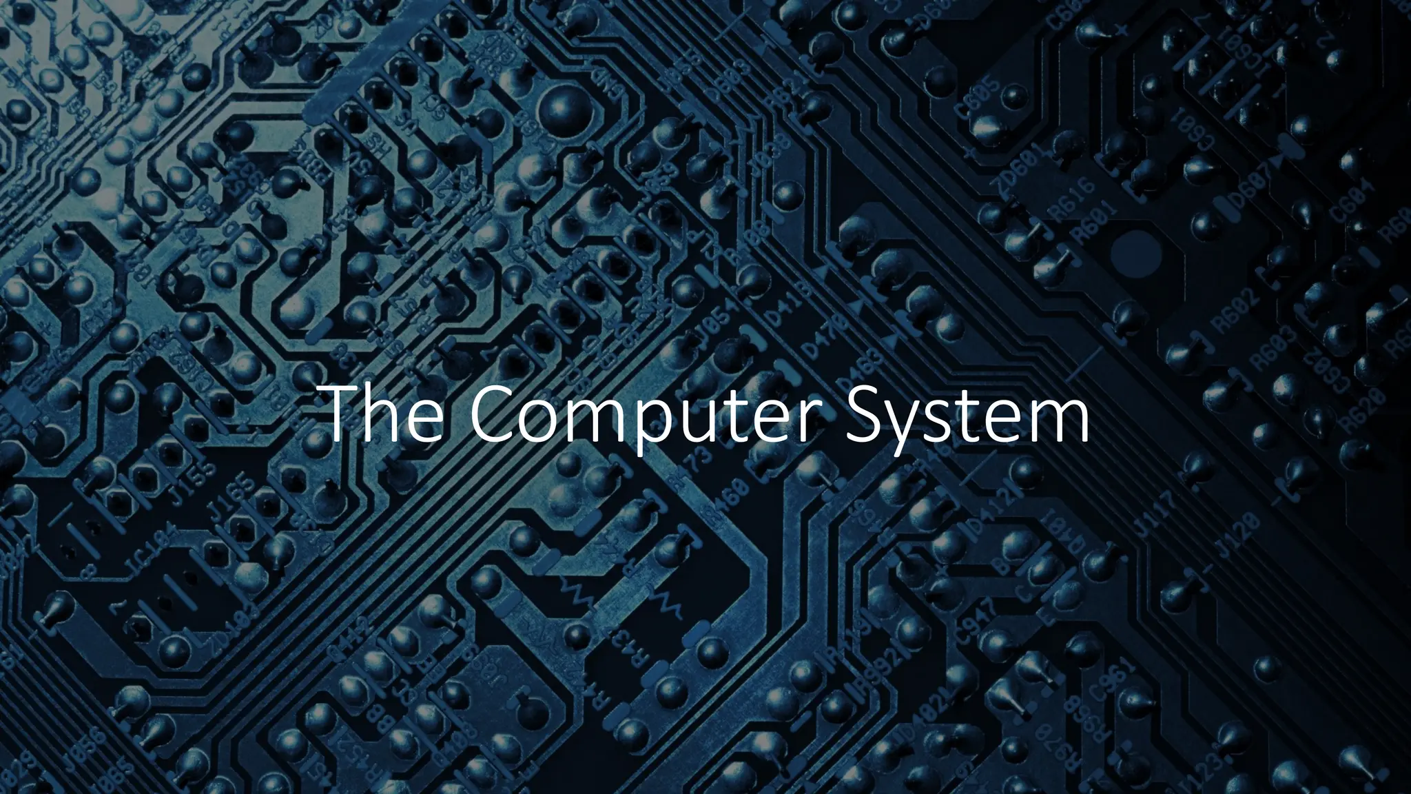 The Computer System
 