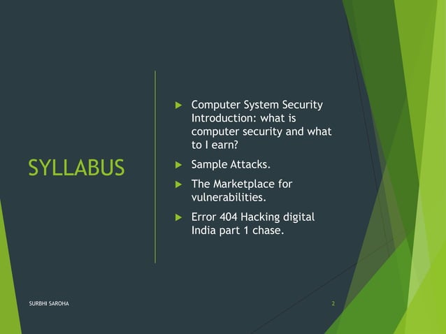 Computer System Security | PPT