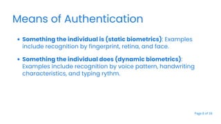 Computer System Security - Authentication | PDF