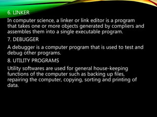 Computer system soft ware | PPTX | Operating Systems | Computer ...