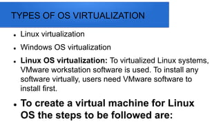 System Virtualization Software Computer system software | PPTX
