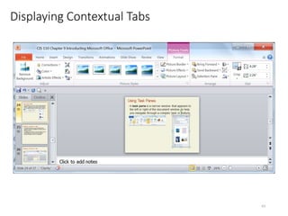 Displaying Contextual Tabs
CMPTR
63
 