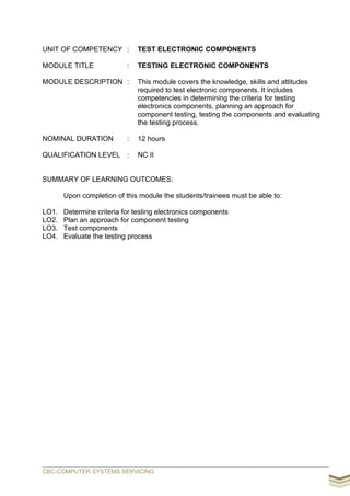 Computer systems servicing cbc | PDF