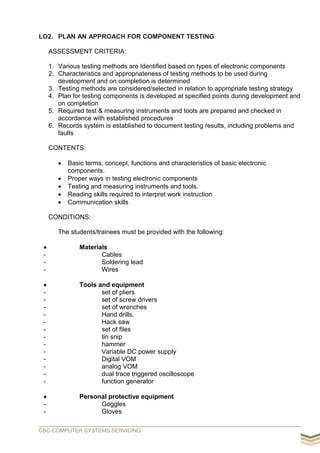 Computer systems servicing cbc | PDF