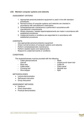 Computer systems servicing cbc | PDF