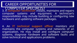 Exploring Computer System Servicing as a Career: Roles, Jobs, and Work ...