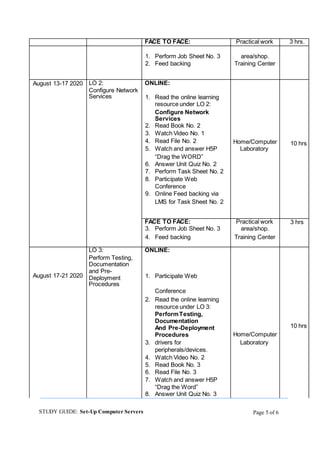 Computer systems servicing nc ii study guide by brahms | DOCX