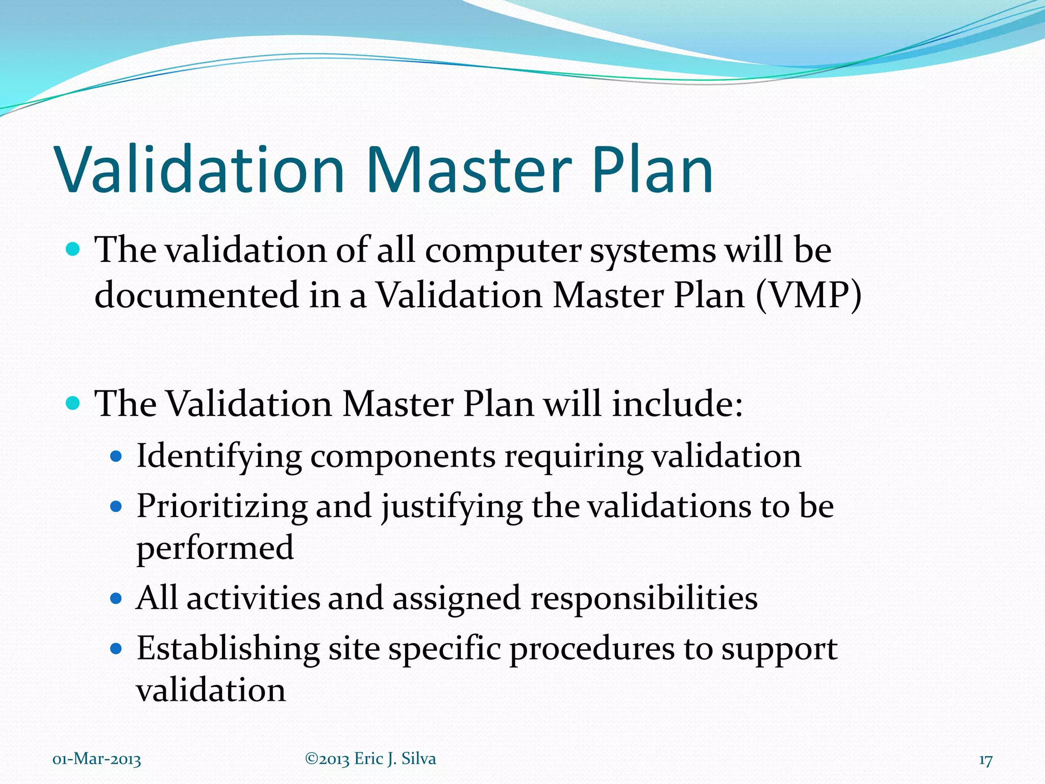 Computer System Validation | PPTX