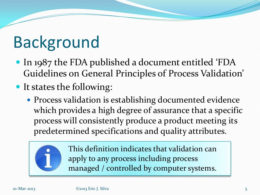 Computer System Validation