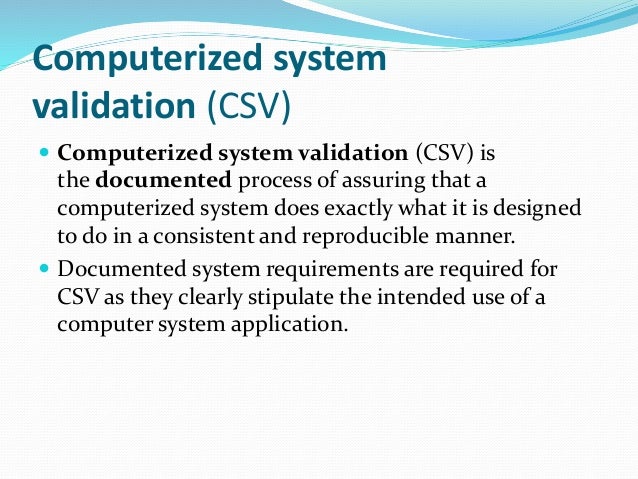 Computer system validation review article by-mahesh b wazade