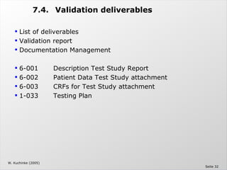 Computer System Validation - The Validation Master Plan