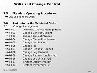 Computer System Validation - The Validation Master Plan