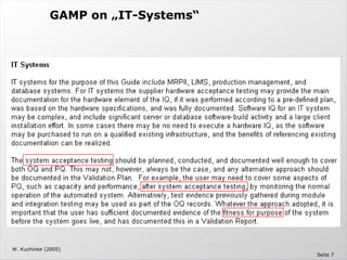 Computer System Validation - The Validation Master Plan