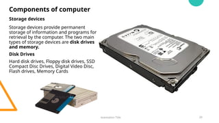 Computer Storage Component Comprehensive Introduction to Computer Fundamentals and Components | PPTX