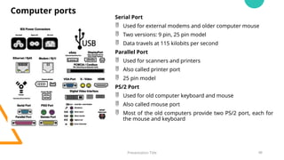 Comprehensive Introduction to Computer Fundamentals and Components | PPTX