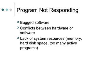 Computer Program Norespon Comprehensive Guide to Basic Computer Troubleshooting and Maintenance | PPT