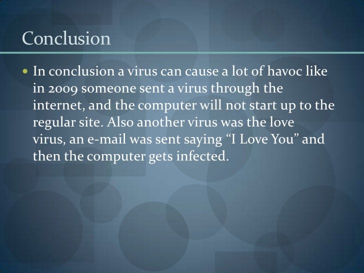 conclusion computer virus essay
