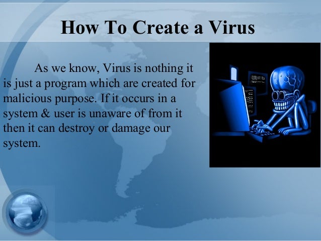 How do you write a virus picture