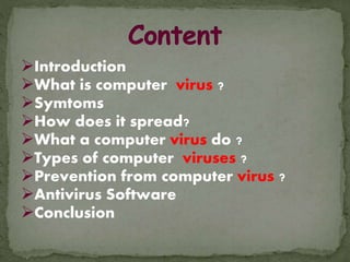 Computer virus | PPTX