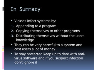 Computer virus and types of viruses .ppt