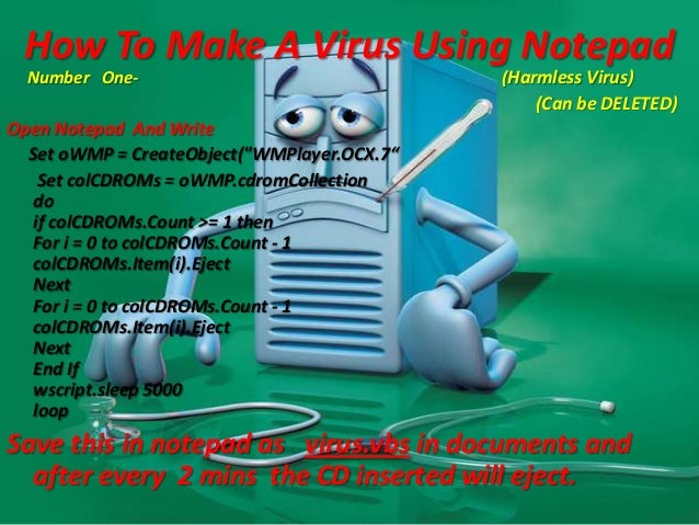 how to create a virus
